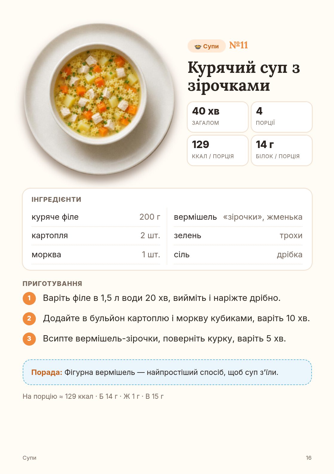 Супи з зірочками